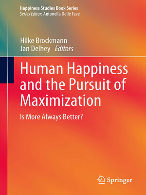 cover image of Human Happiness and the Pursuit of Maximization